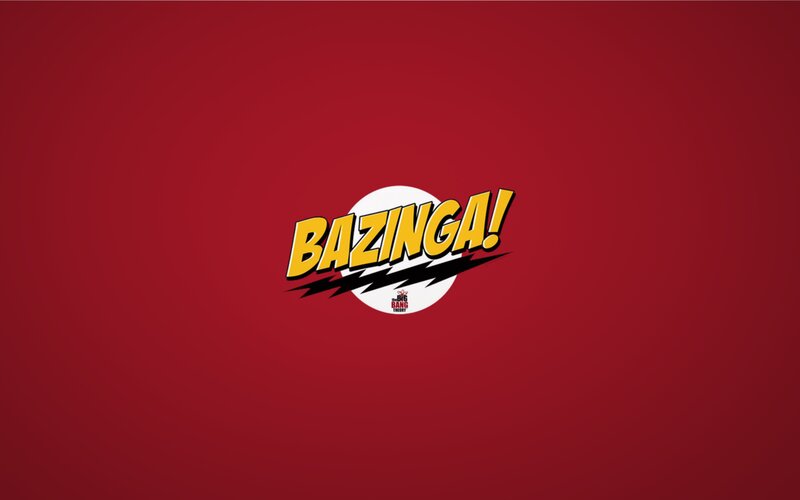 The Word BAZINGA! — Red