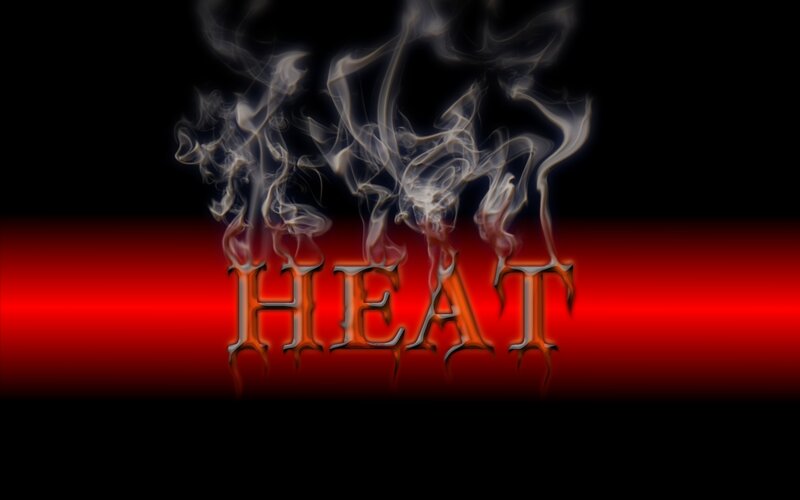 The Word Heat in Flames