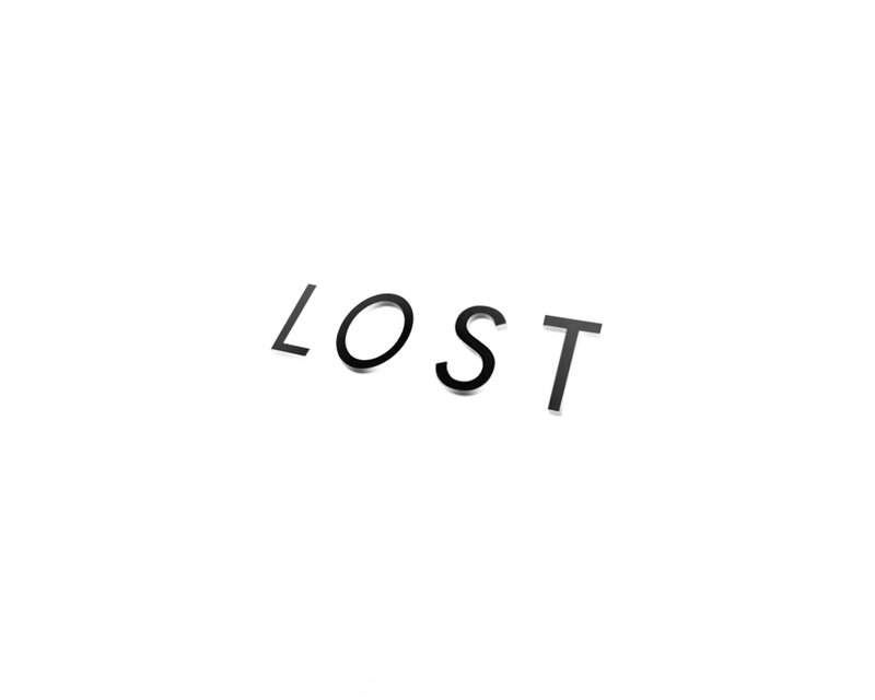The word LOST in black text