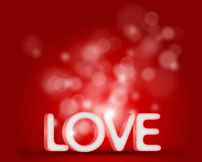 The Word Love — Red, Romantic
