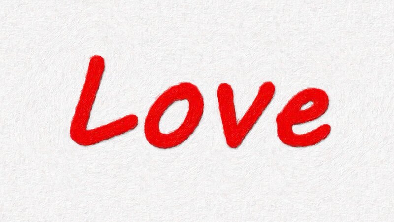 The Word Love — Red