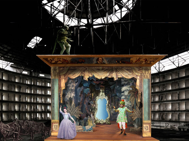 Theater in an industrial hall