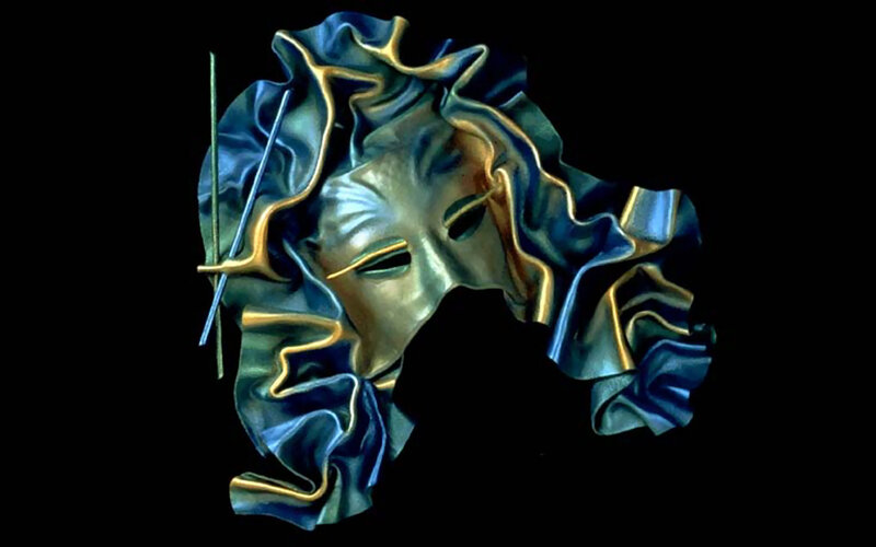 Theater Mask Sculpture