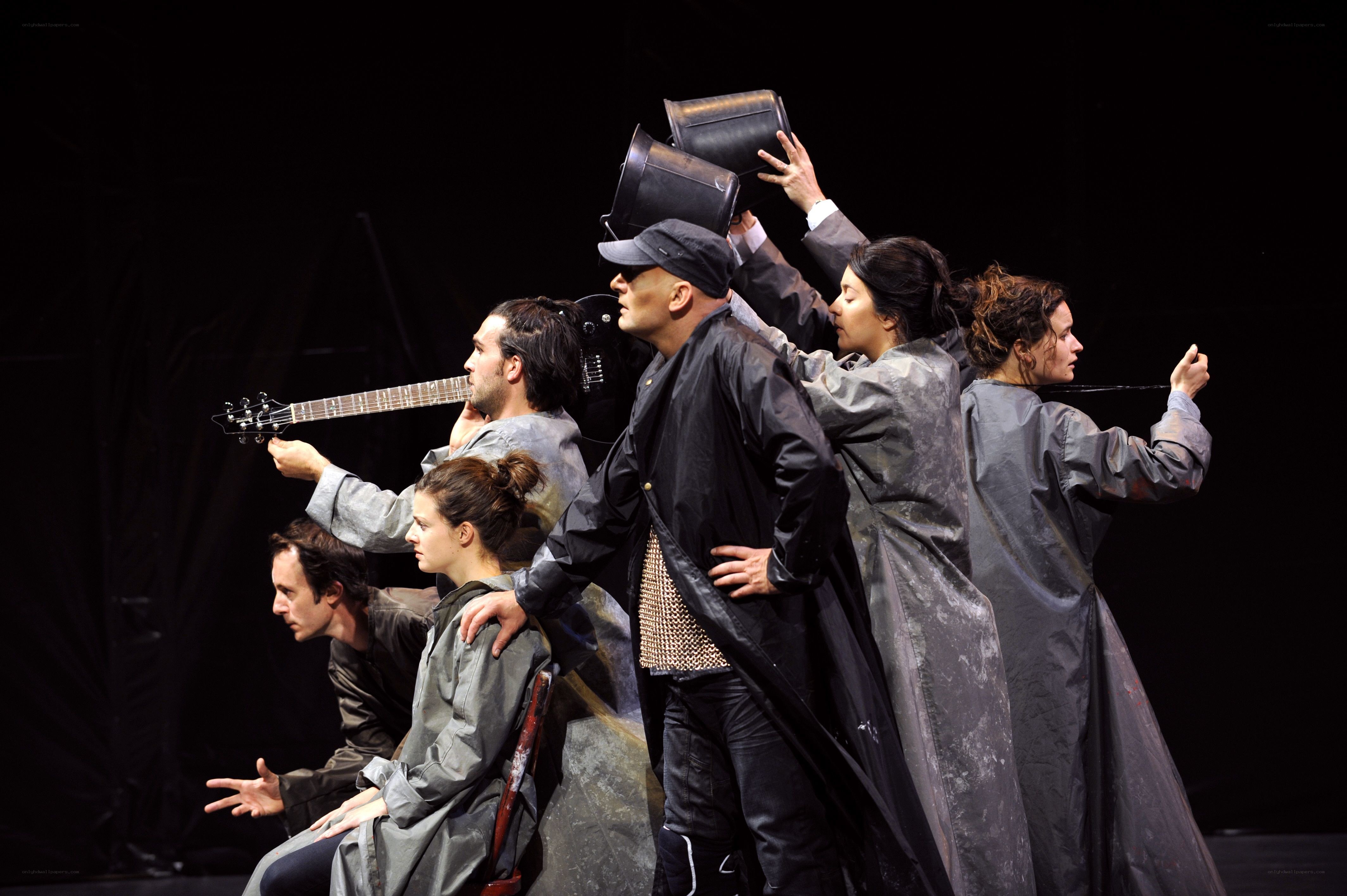 Theater performers on stage
