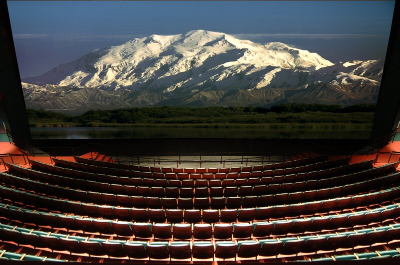 Theater with mountain view