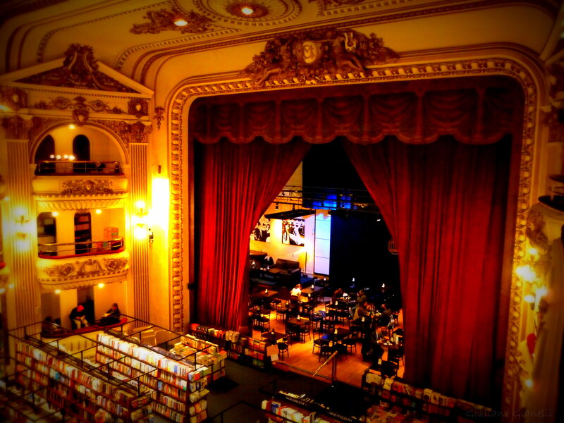 Theater with Red Curtains
