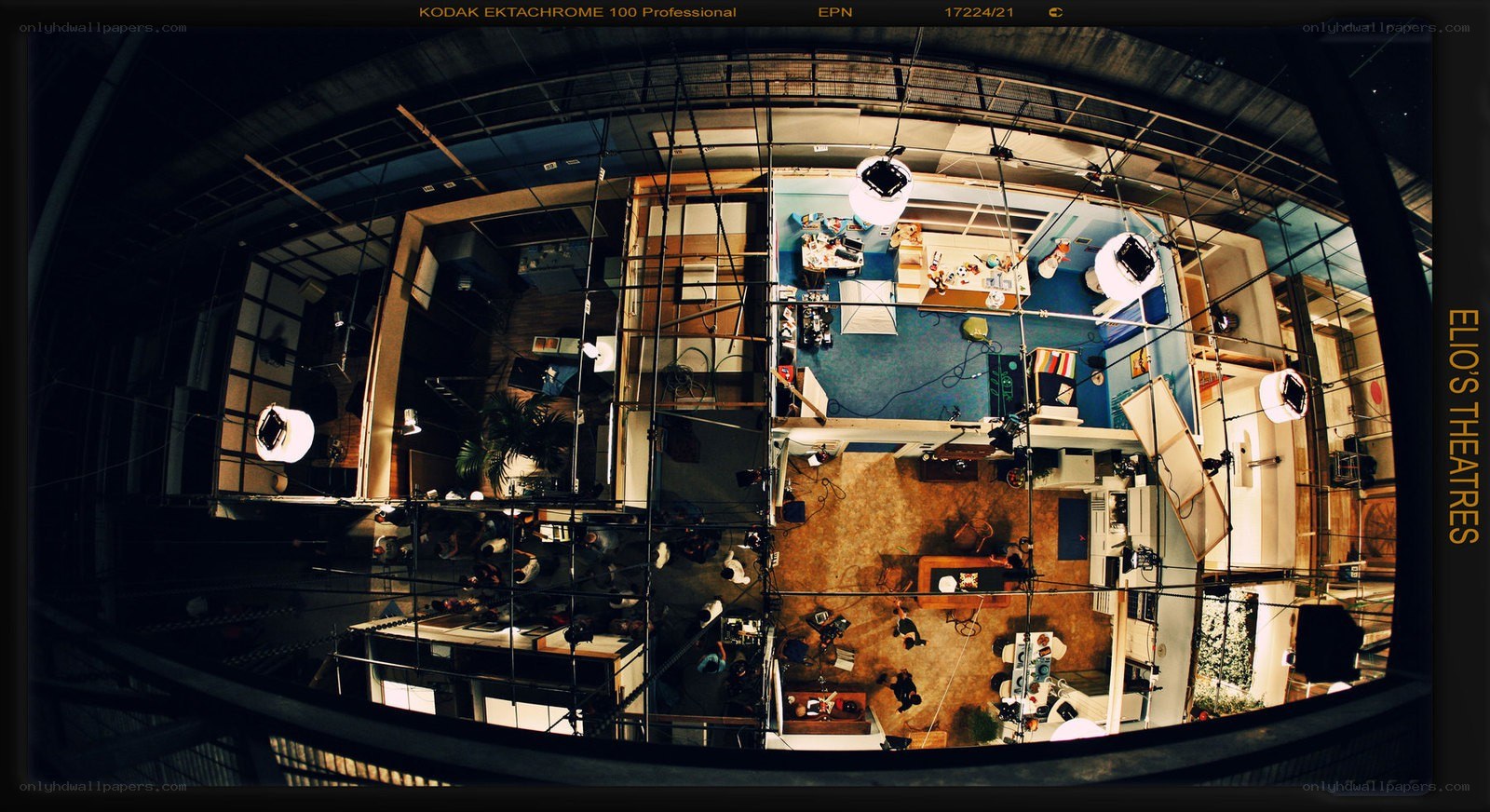 Theatre set from above