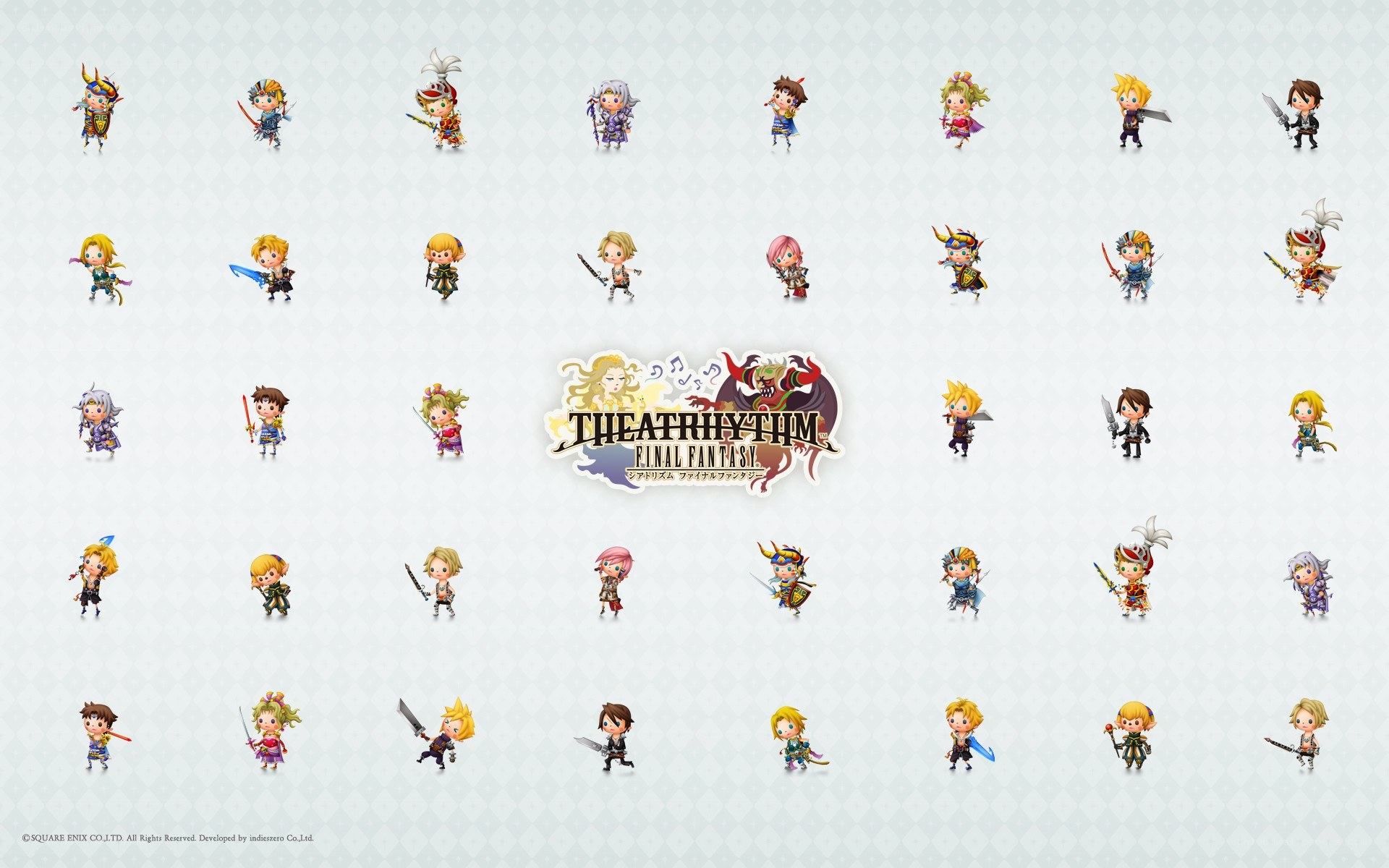 Theatrhythm Final Fantasy characters