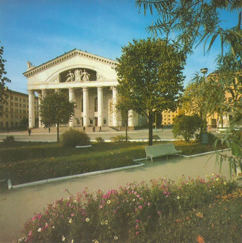 Theatrical building in a city park