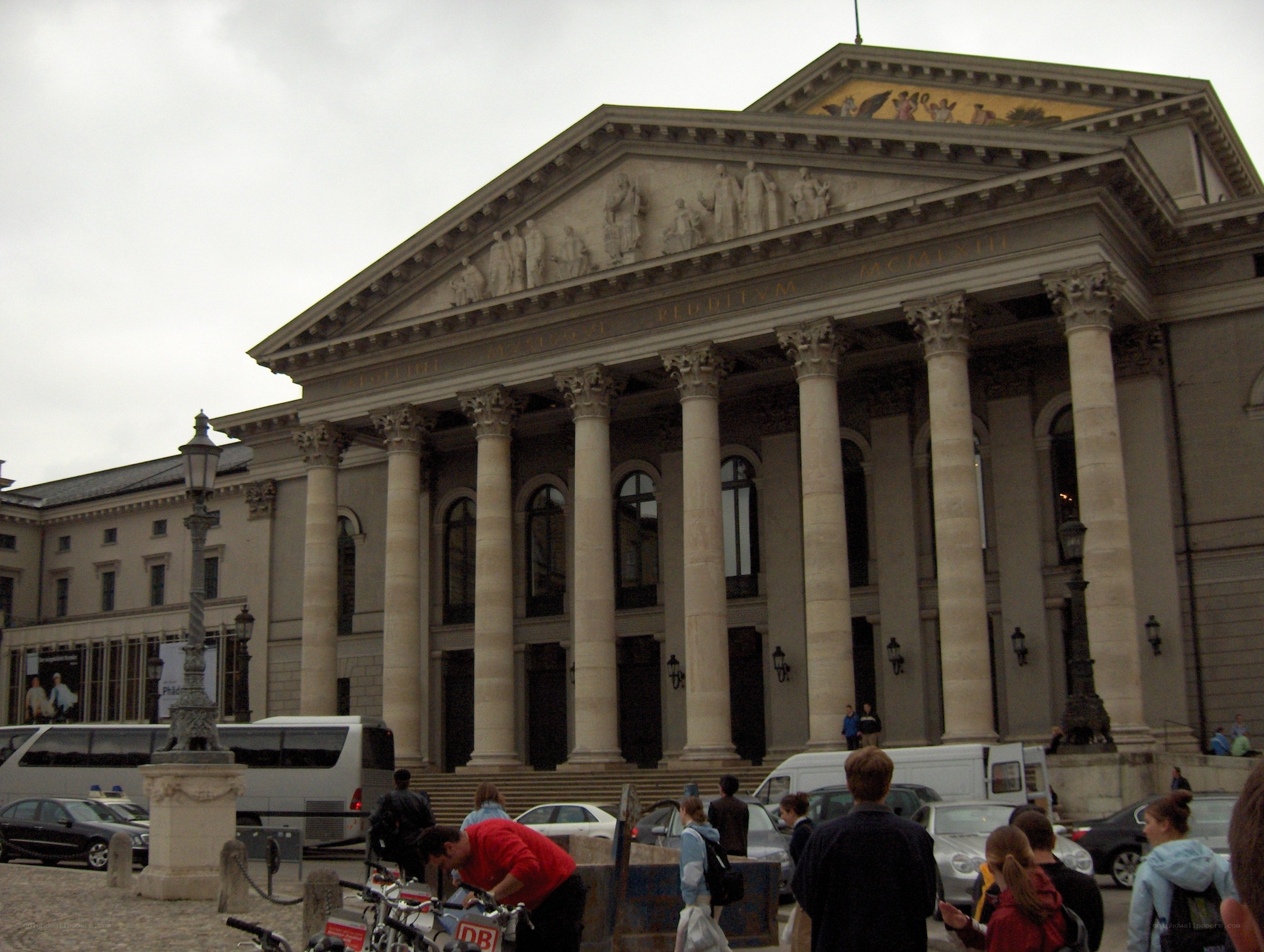 Theatrical building with columns