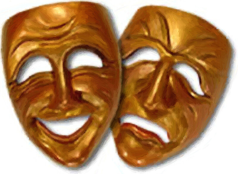 Theatrical Masks — Gold