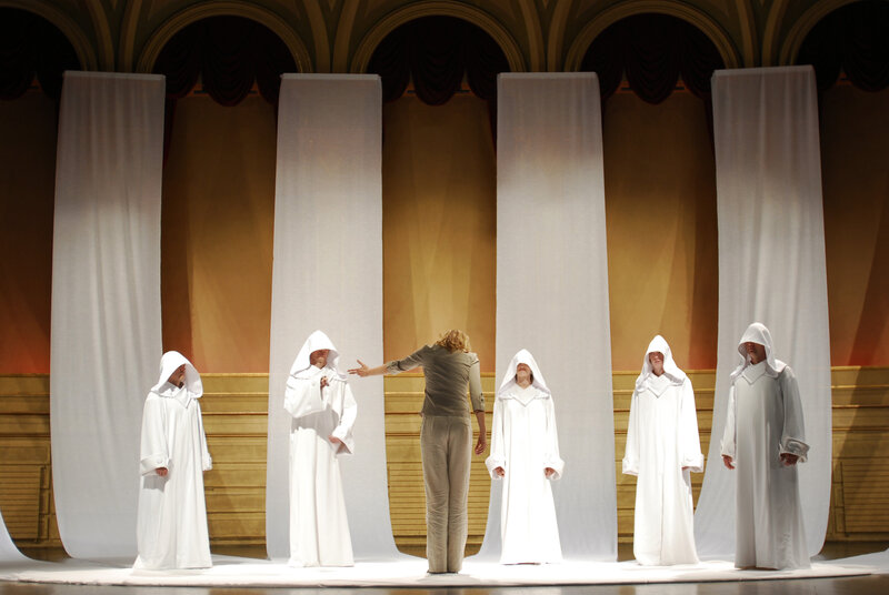 Theatrical performance on stage