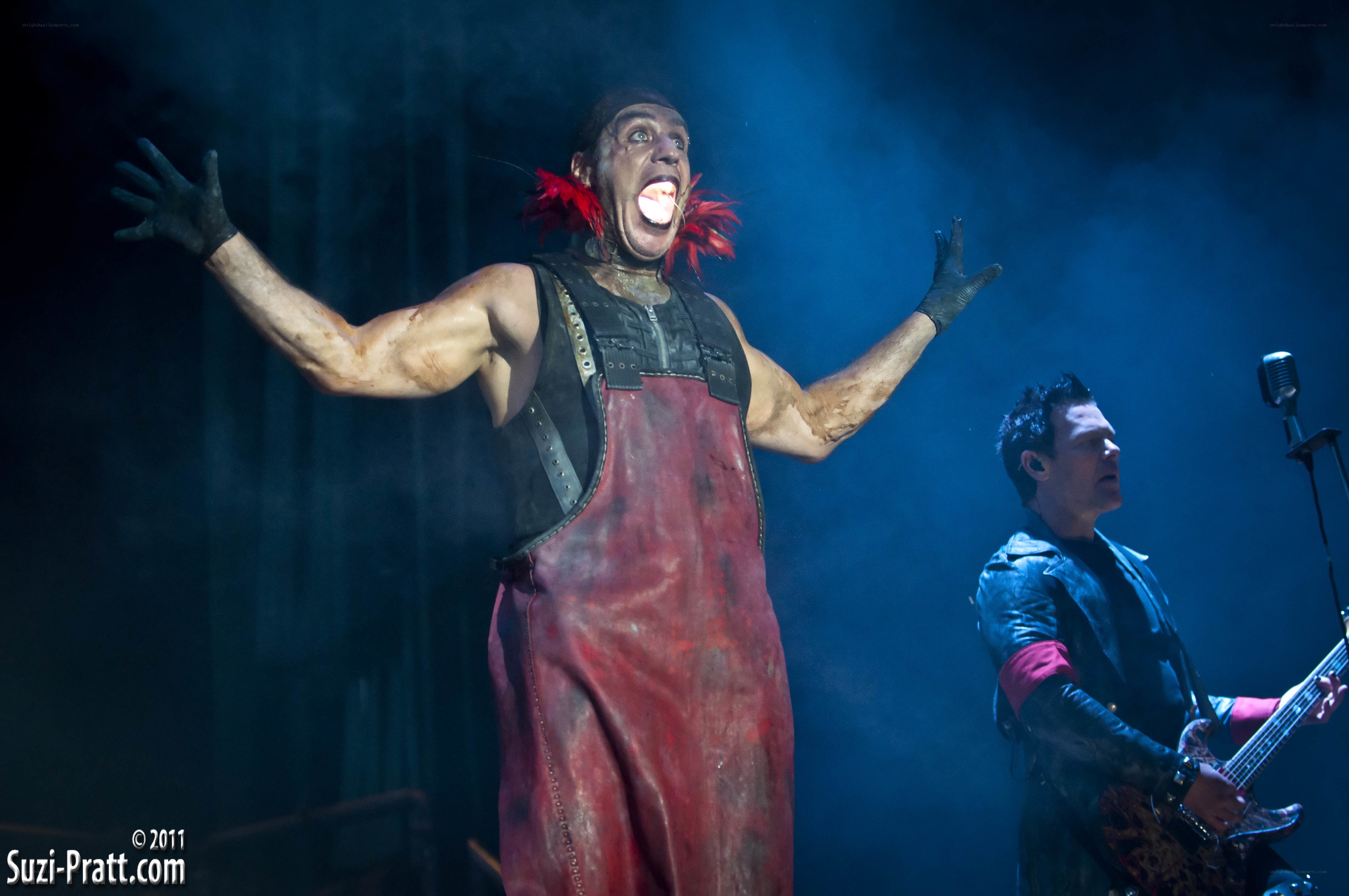 Theatrical performer on stage