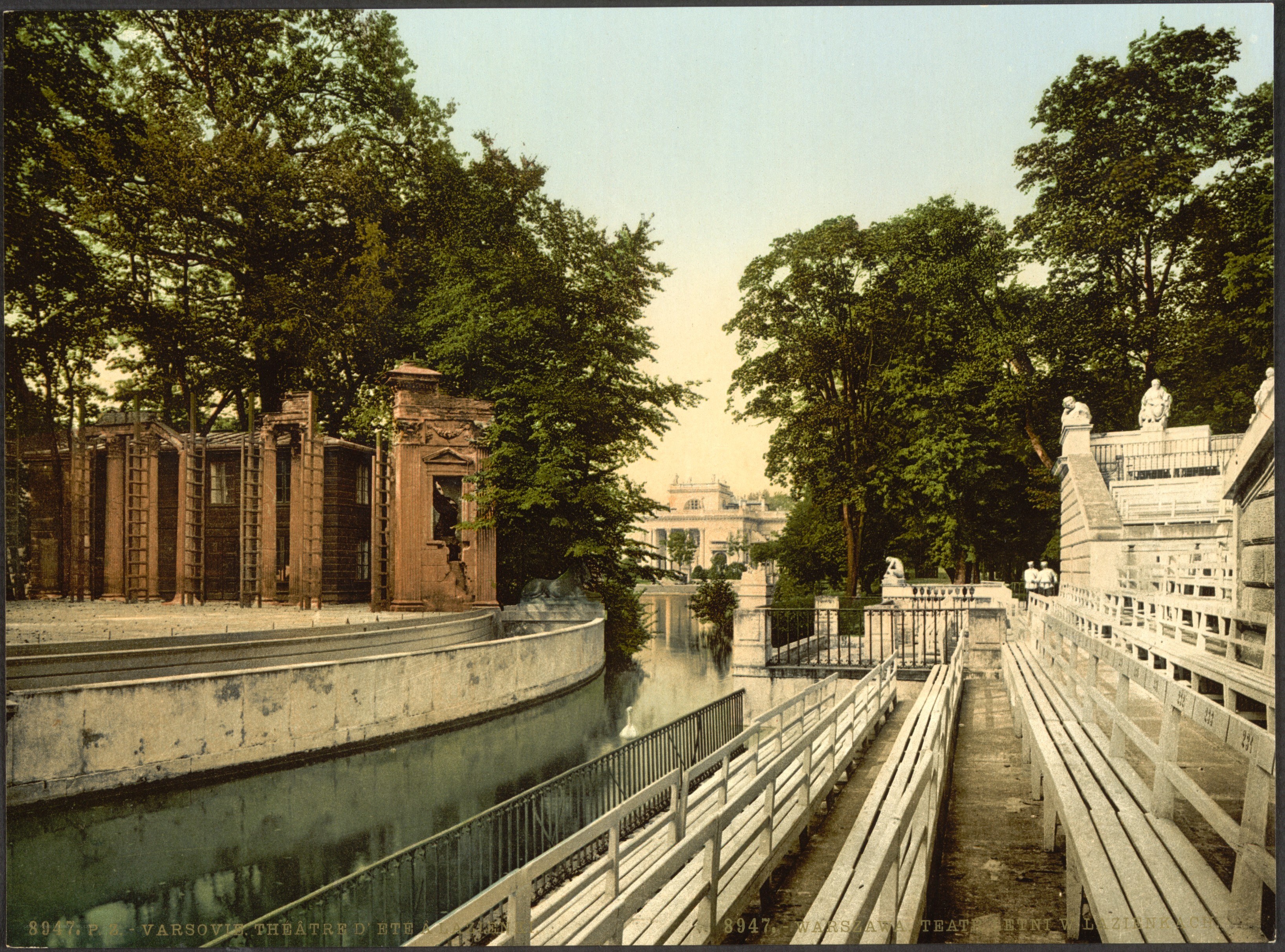 Theatrical stage in a park