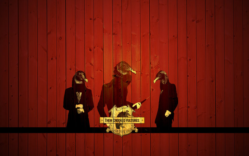 Them Crooked Vultures band art