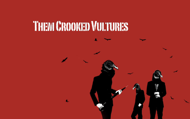 Them Crooked Vultures band art