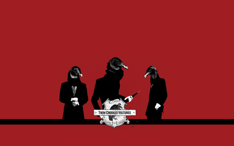 Them Crooked Vultures band art