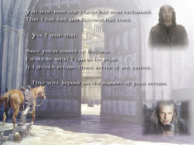 Theoden and Éomer dialogue