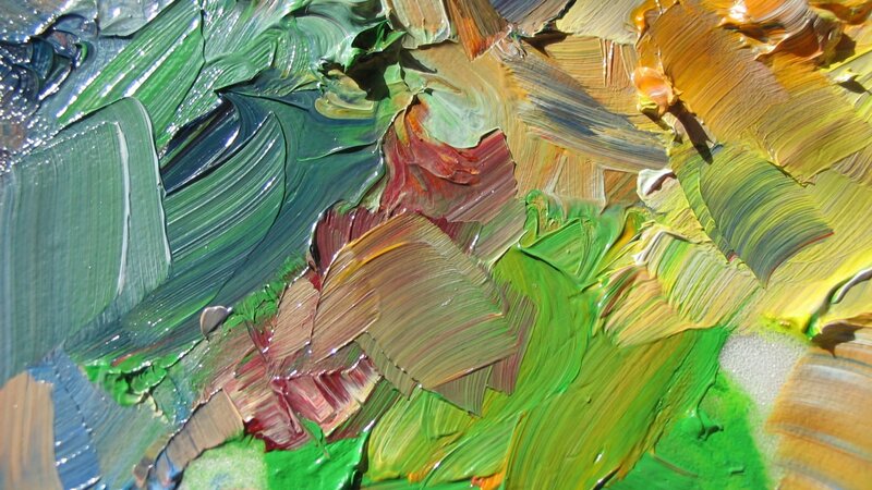 Thick Oil Paint Strokes