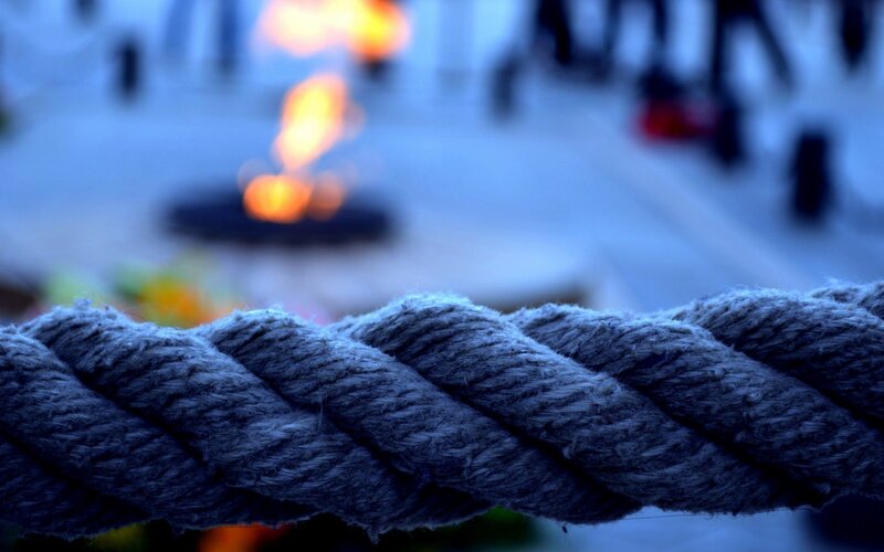 Thick Rope in Foreground