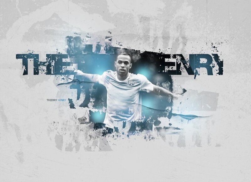 Thierry Henry in White Jersey