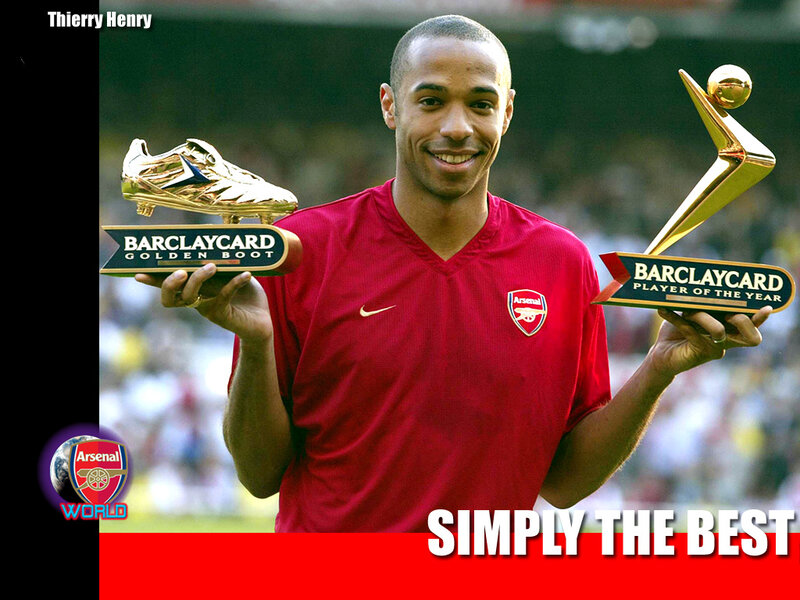 Thierry Henry with awards