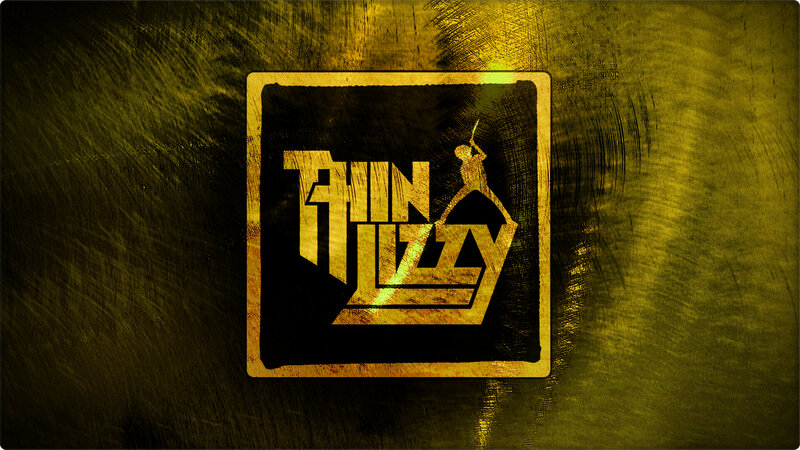 Thin Lizzy logo on textured background