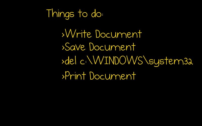 Things to do list