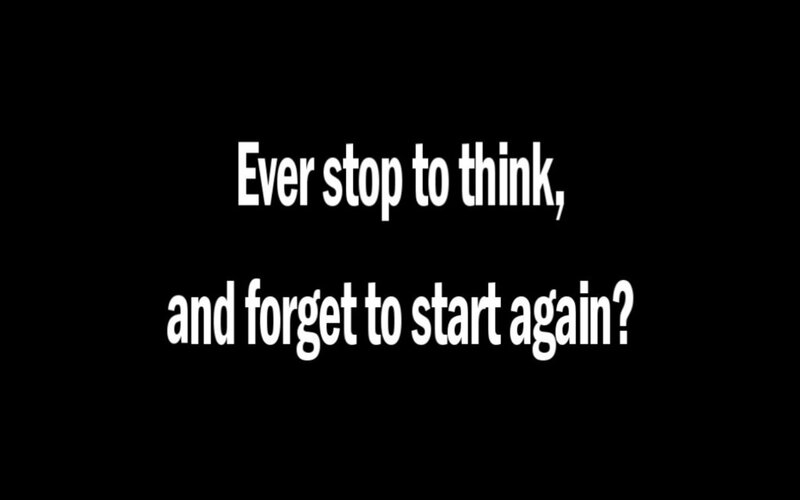 think and start again