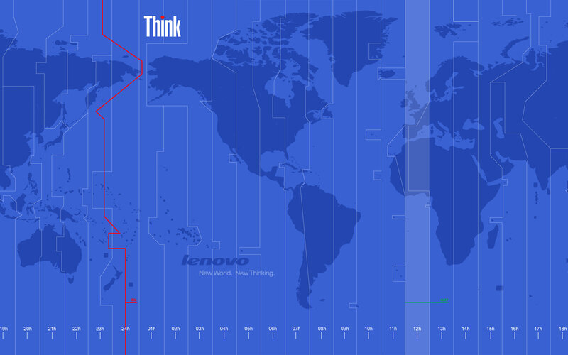 Think brand world map