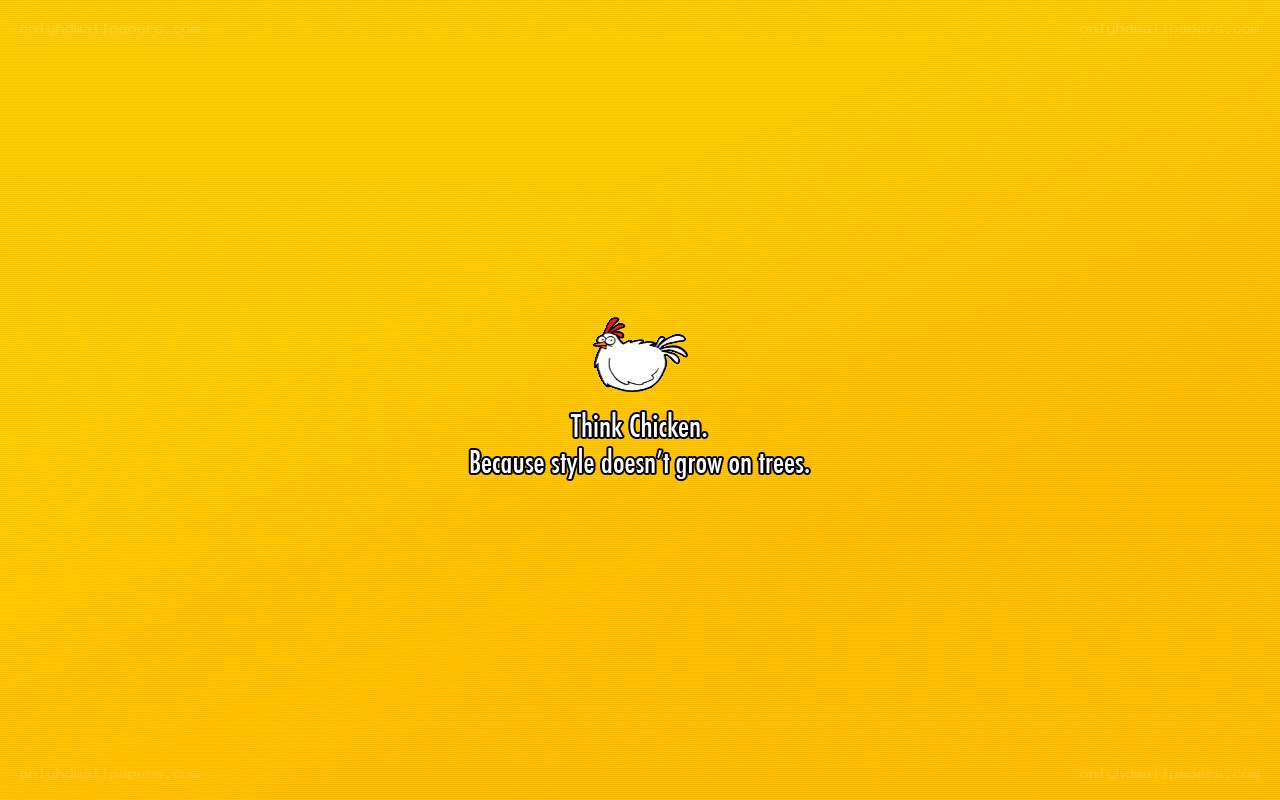 Think Chicken slogan