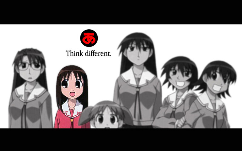 Think different anime scene