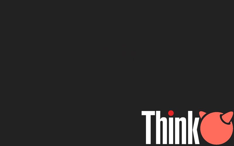 Think Logo on Black