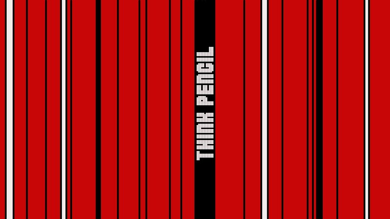 Think Pencil vertical stripes
