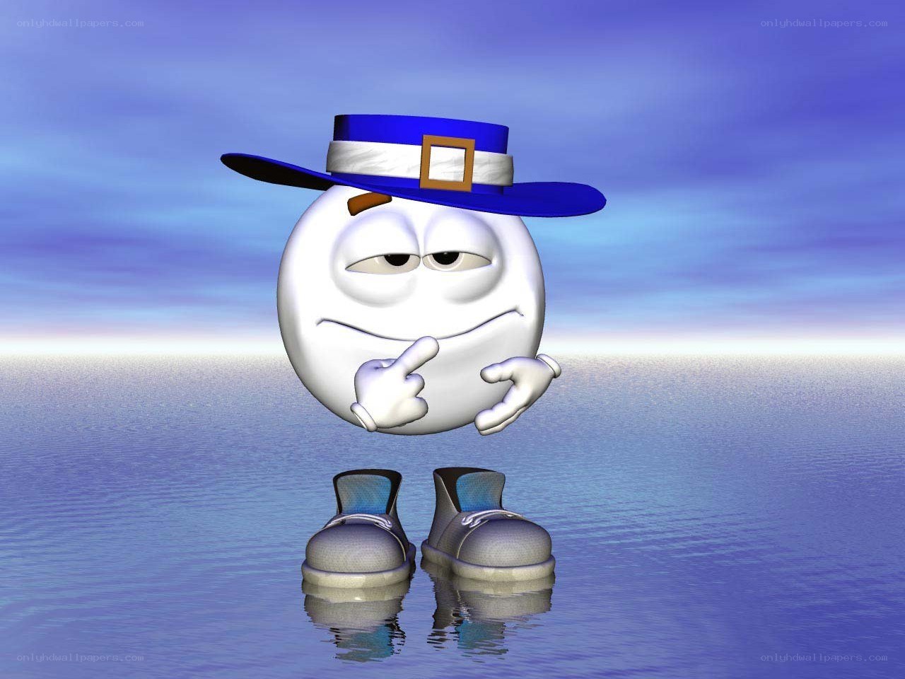 thinking cartoon character