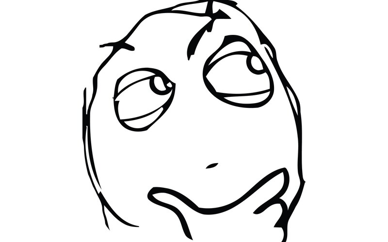 thinking meme face