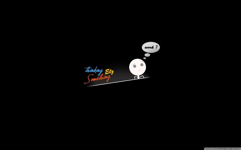 thinking something wallpaper