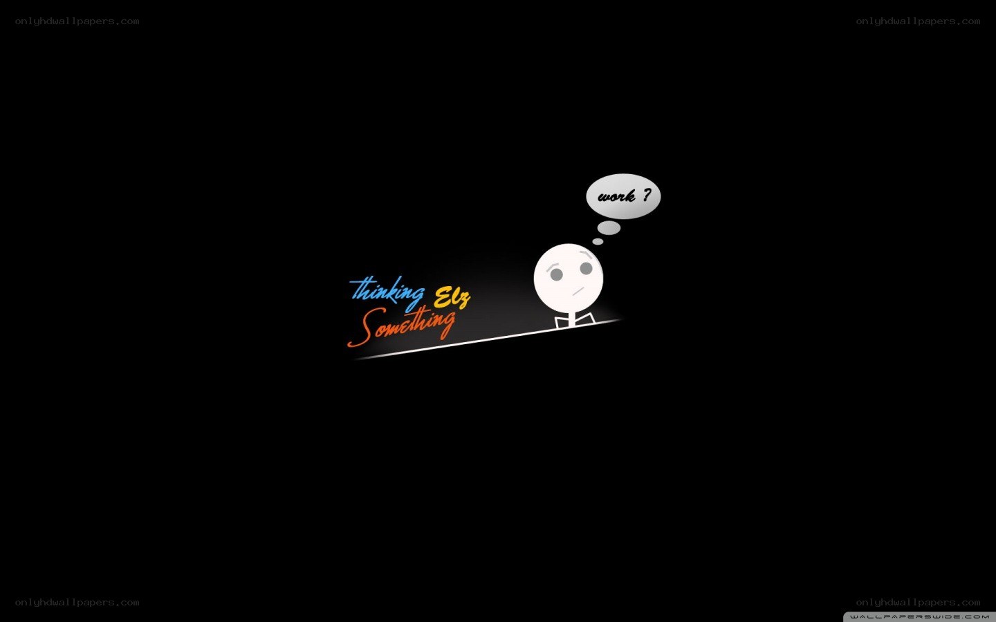 thinking something wallpaper