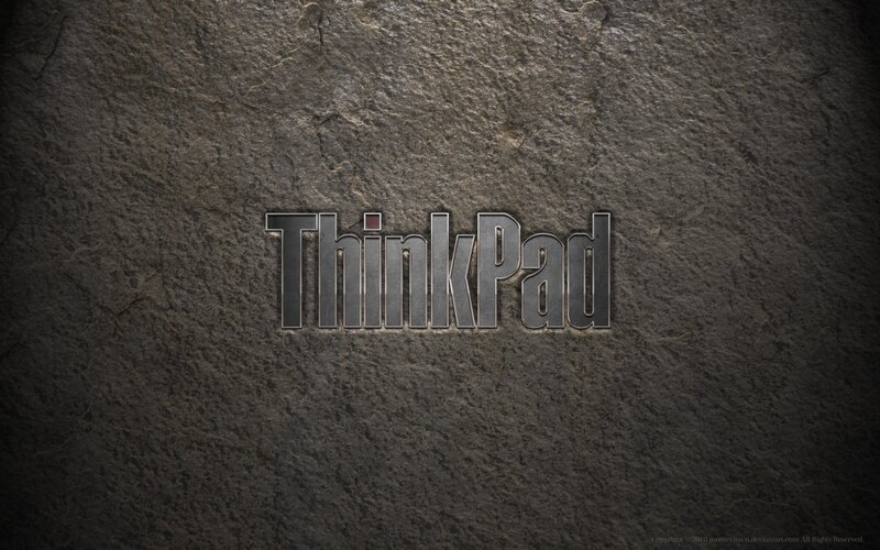 ThinkPad Logo on Stone — Gray
