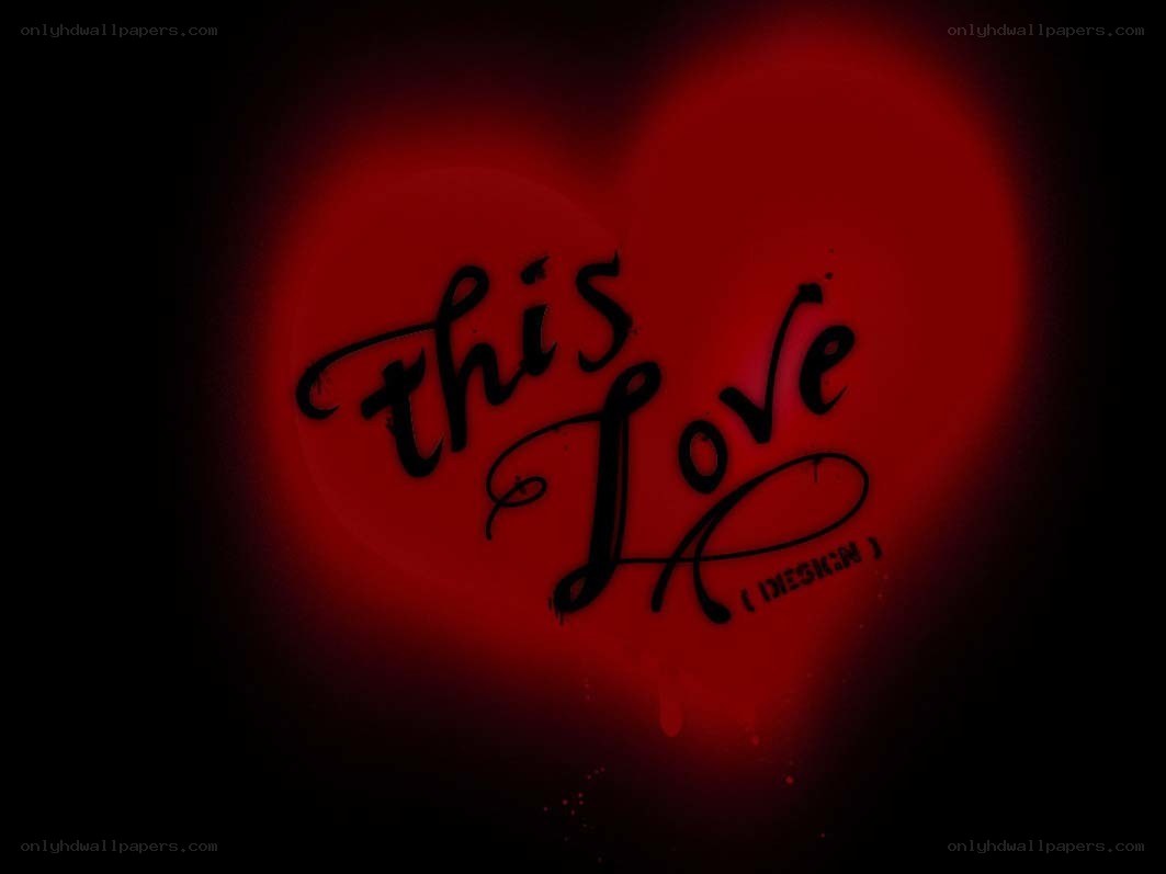 this love text on red heart