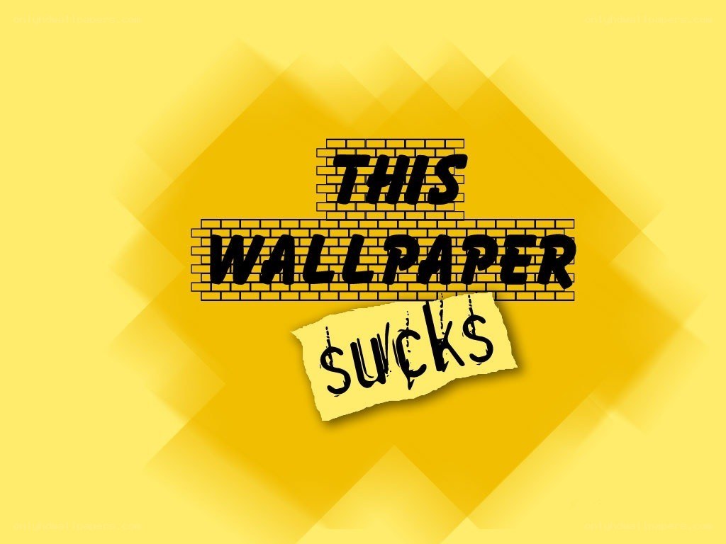 this wallpaper sucks