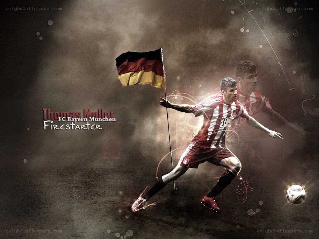 Thomas Muller in action