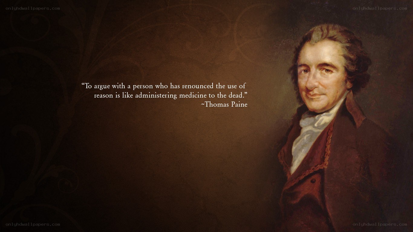 Thomas Paine quote portrait