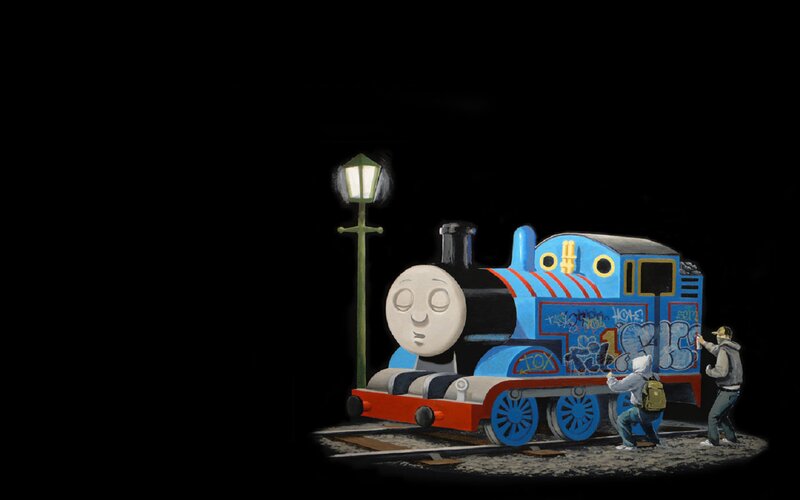 Thomas the Tank Engine — Blue, Dramatic, Night