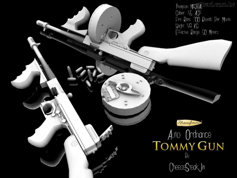 Thompson Submachine Gun — Black