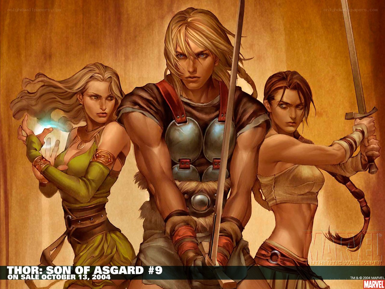Thor and Asgardian warriors