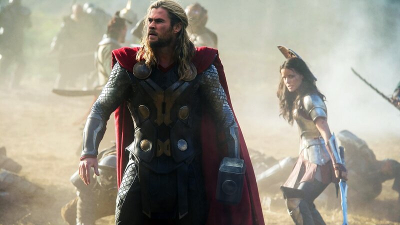 Thor and Jane Foster — Red, Dramatic, Photograph