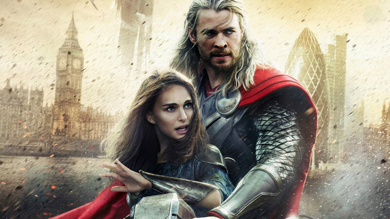 Thor and Jane Foster — Red, Dramatic