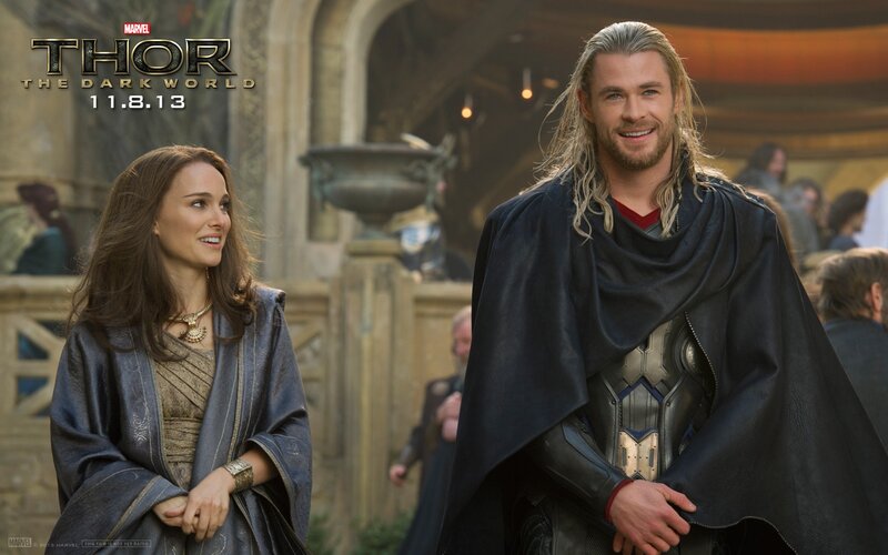 Thor and Jane in the dark world