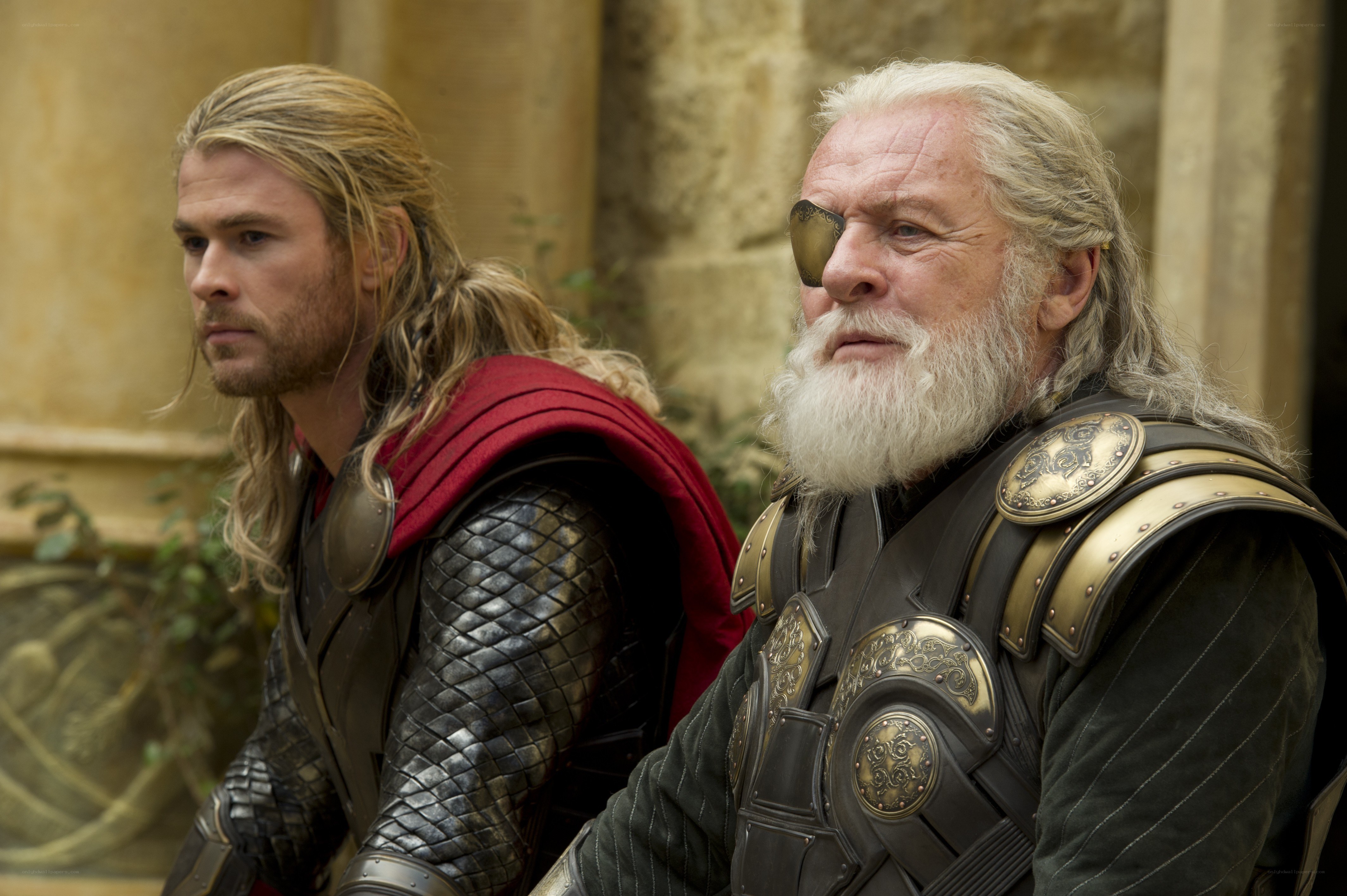 Thor and Odin in Asgard
